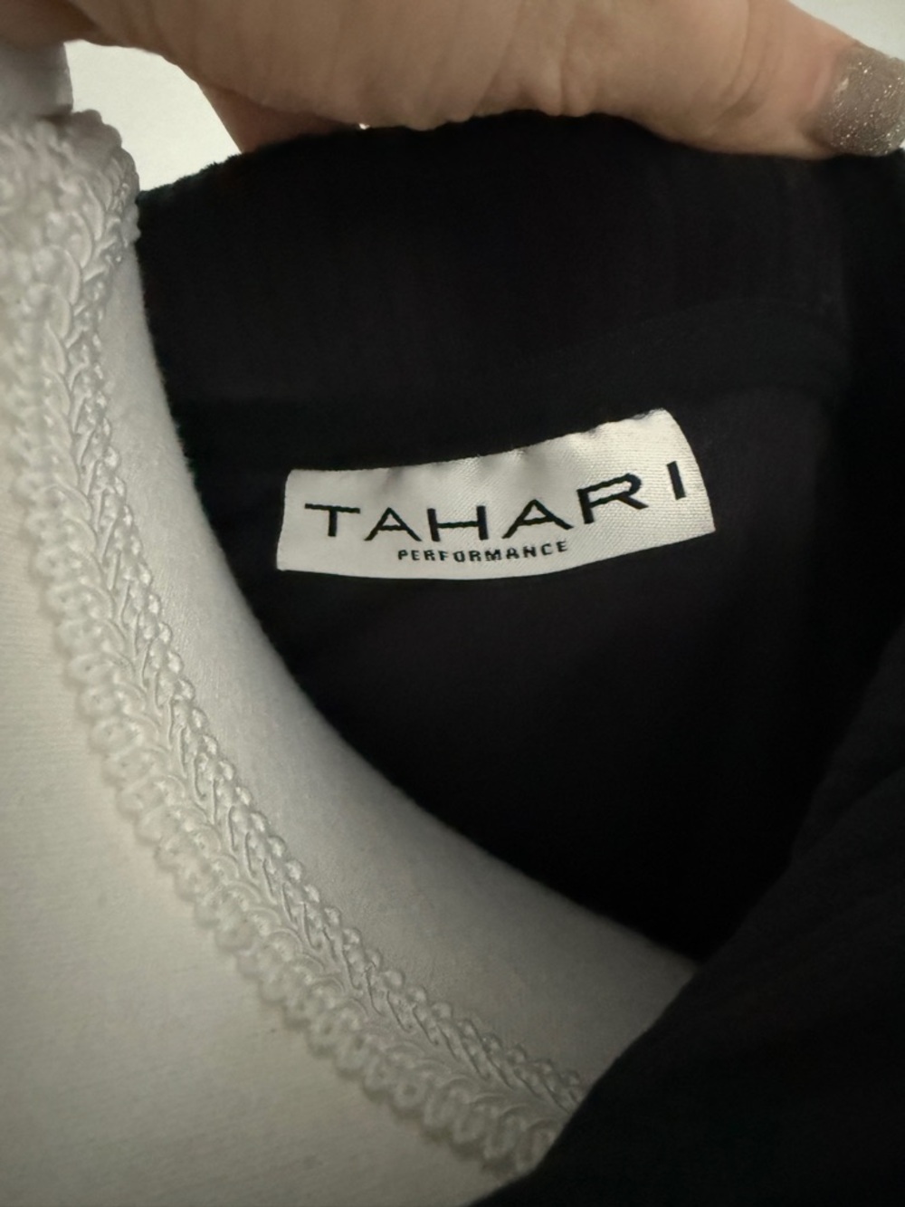 Tahari Performance Black Ribbed Lounge Set Hoodie & Pants Size S - Picture 5 of 5
